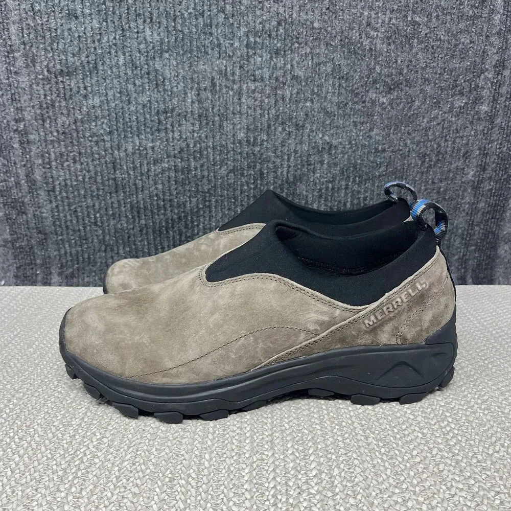 Merrell Winter Moc 3 Gunsmoke Waterproof Slip On Shoes Brown Mens 11.5